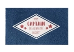 Stephan Roberts The Captain Is Always Right Door Mat - 18 x 30