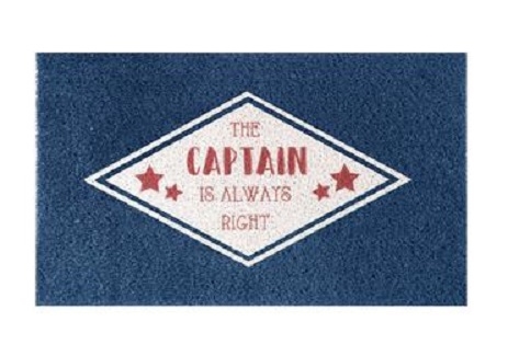 Stephan Roberts STRB-21477-10 The Captain Is Always Right Door Mat - 18 x 30