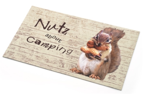 Stephan Roberts CAMP-15218-10 Nutz About Camping Door Mat - 18 x 30