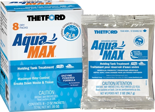 Thetford 96633 AquaMax RV Holding Tank Treatment, 8 Pack, Spring Showers