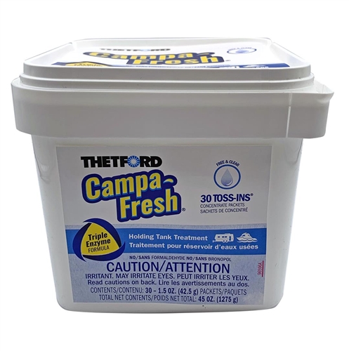 Thetford 96721 Campa-Fresh Waste Holding Tank Treatment 1.5 oz. Toss-Ins, 30 Ct.