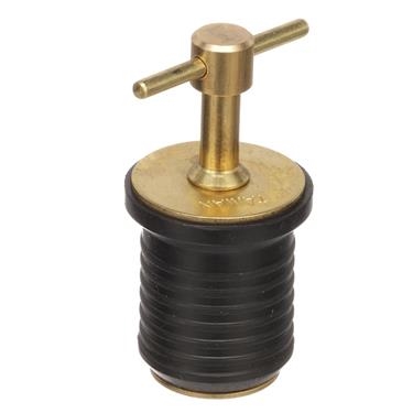 Attwood T-Handle Boat Drain Plug For 1" Diameter Drains