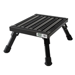 Safety Step S-07C-BLK Small Folding Step Stool - Black - 7"