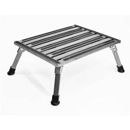 Safety Step F-08C-V Large Folding Step Stool- Silver Vein