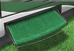 Prest-o-Fit 2-0200 Wraparound Radius RV Step Rug - Green