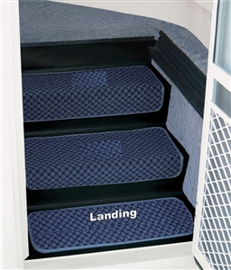 Prest-o-Fit 5-3082 23" Step Huggers for Landing Steps  - Ocean Blue