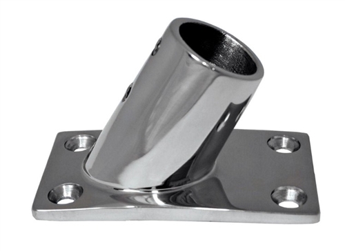 WhiteCap Industries 6142C 60Â° Rectangular Rail Base For 1" OD Tube