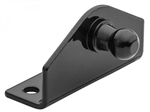 WhiteCap Industries Gas Spring L-Shaped Mounting Plate, Black, 10mm