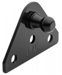 WhiteCap Industries Gas Spring Flat Mounting Plate, Black, 10mm