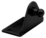 WhiteCap Industries Gas Spring L-Shaped Mounting Plate, Black, 10mm