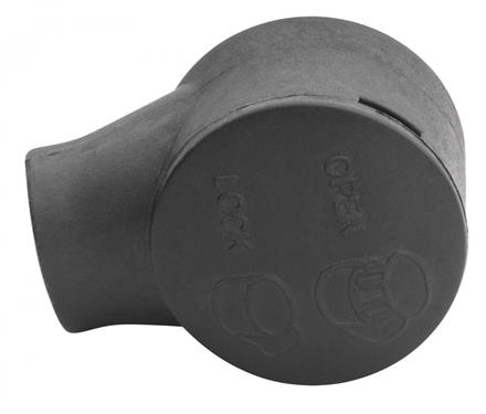 WhiteCap Industries G-1130C Gas Shock End Fitting For 10mm Ball Stud, With Snap Cap