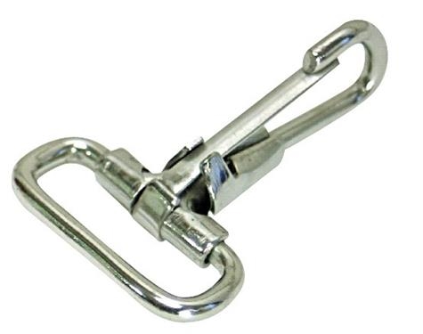 WhiteCap Industries S-0241C Fixed Eye Snap Hook, 1/4" Ring Diameter, 2-1/8" Length