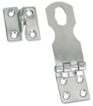 WhiteCap Industries Fixed Safety Lock Hasp, 3" x 1"