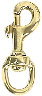 WhiteCap Industries S-1102C Rotating Eye Snap Hook, 3/8" Hook, 5/8" Ring Diameter, Bronze