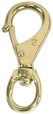 WhiteCap Industries S-1105C Rotating Eye Snap Hook, 7/8" Hook, 3/4" Ring Diameter, Bronze