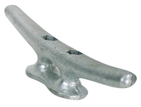 WhiteCap Industries S-1521P Boat Rope Cleat Hook, 8" Long, Galvanized Steel