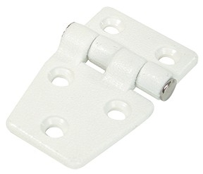 WhiteCap Industries S-3033C Boat Door Hinge, 2-1/4" x 1-3/8", White