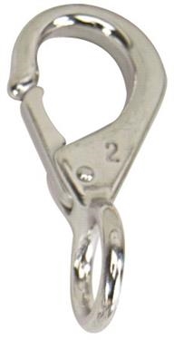 WhiteCap Industries S-4033C Fixed Eye Snap Hook, 1/2" Hook, 13/16" Ring Diameter, 3-1/4" Length