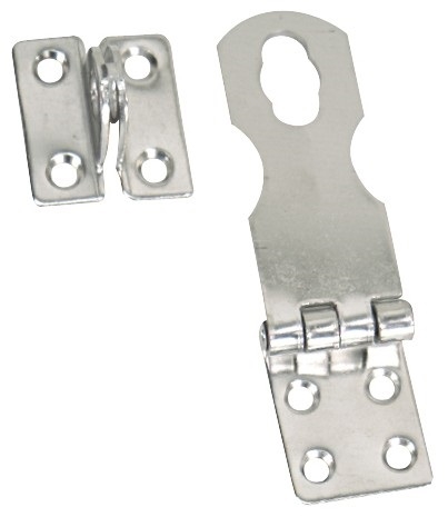 WhiteCap Industries S-4052C Fixed Safety Lock Hasp, 3" x 1-1/4"