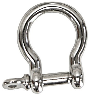 WhiteCap Industries S-4072P Boat Anchor Shackle, 1/4", Polished Stainless Steel