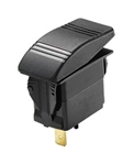 WhiteCap Industries S-7063C Illuminated Rocker Switch, 20 Amp, 12 Volt, SPST, On/Off