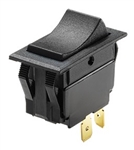 WhiteCap Industries S-8056C Illuminated Rocker Switch, 15 Amp, 12 Volt, DPDT, Mom-On/Off/Mom-On