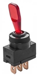 WhiteCap Industries S-8087C Illuminated Toggle Switch, 15 Amp, 12 Volt, SPST, Mom-On/Off/Mom