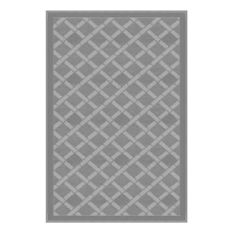 Lippert 2021028006 Reversible All-Weather Patio Mat, 6' x 9', Gray