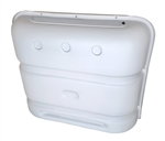 Icon 00386 Deluxe Propane Tank Cover For Dual 20/30 Lb. LPG Tanks - Polar White