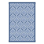 Lippert 2021028005 Reversible All-Weather Patio Mat, 6' x 9', Blue