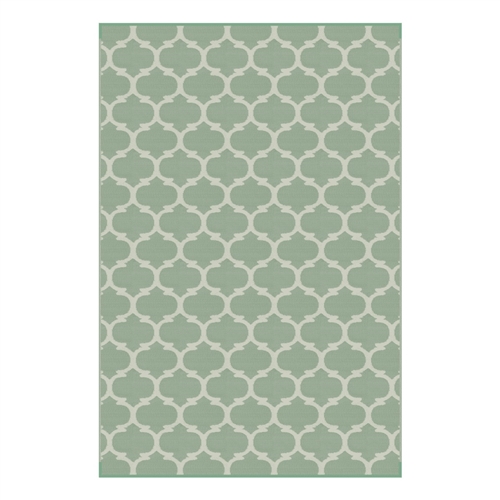 Lippert 2021028028 Reversible All-Weather Patio Mat, 8' x 12', Green