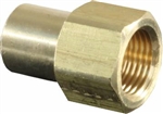 JR Products Propane Hose Connector, 3/8" Female Flare To 1/4" MPT