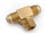 Anderson Brass Tee Flare to MPT Threads - 3/8" x 3/8" x 1/2"