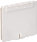 Zebra RV RC146C Fresh Water Inlet With Hinged Lid, 3-1/2" x 3-1/2", Colonial White