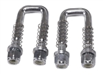 Husky Towing Safety Chain U-Bolts For Underbed Gooseneck Trailer Hitches, Set of 2