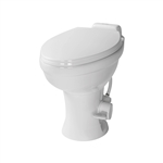 Lippert Flow Max Permanent Toilet With Elongated Seat, 18" Seat