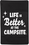 Camco Life is Better At The Campsite RV Door Window Light Blocking Shade - Retro Star Design