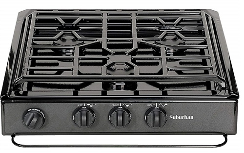 Suburban 3600A 3 Burner Slide-In RV Cooktop Stove