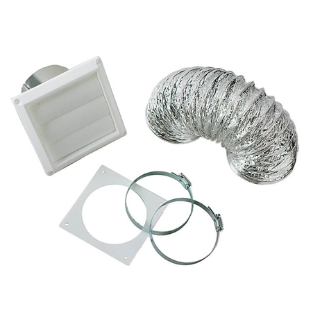 Splendide VI422 Paintable 4" Dryer Vent Kit with Louvered Cover