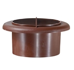 RV Designer H805 Round Rotaire RV Vent With Damper - Walnut