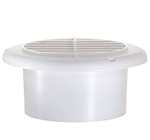 RV Designer H820 Round Rotaire RV Vent With Damper - White