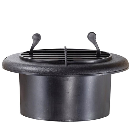 RV Designer H815 Round Rotaire RV Vent With Damper - Black