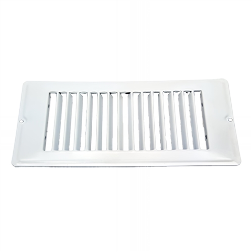 AP Products RV Heating/Cooling Floor Register/Vent, Without Damper, 4" x 8", White