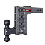 Gen-Y Hitch Mega-Duty Adjustable 2-Ball Mount, 2" Hitch, 7-1/2" Drop/Rise, 16,000 Lbs