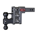 Gen-Y Hitch Mega-Duty Adjustable 2-Ball Mount, 2" Hitch, 5" Drop/Rise, 16,000 Lbs