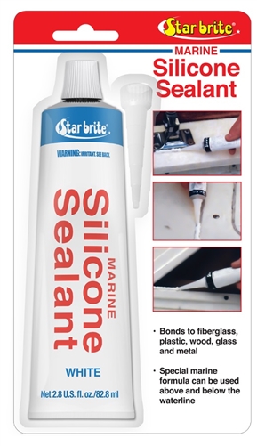 Star Brite 082101 Marine Grade Silicone Sealant - 2.8 Oz - White