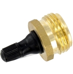 Valterra P23518LFVP Blow-Out Plug With Schrader Valve - Brass