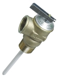 Camco 10473 Temperature & Pressure Relief Valve - 3/4" With 4" Probe