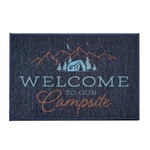 Crystal Art Welcome To Our Campsite Entry Door Mat, 27" x 18"