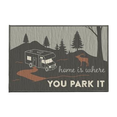 Crystal Art Gallery 455835 Home Is Where You Door Mat, 27" x 18"